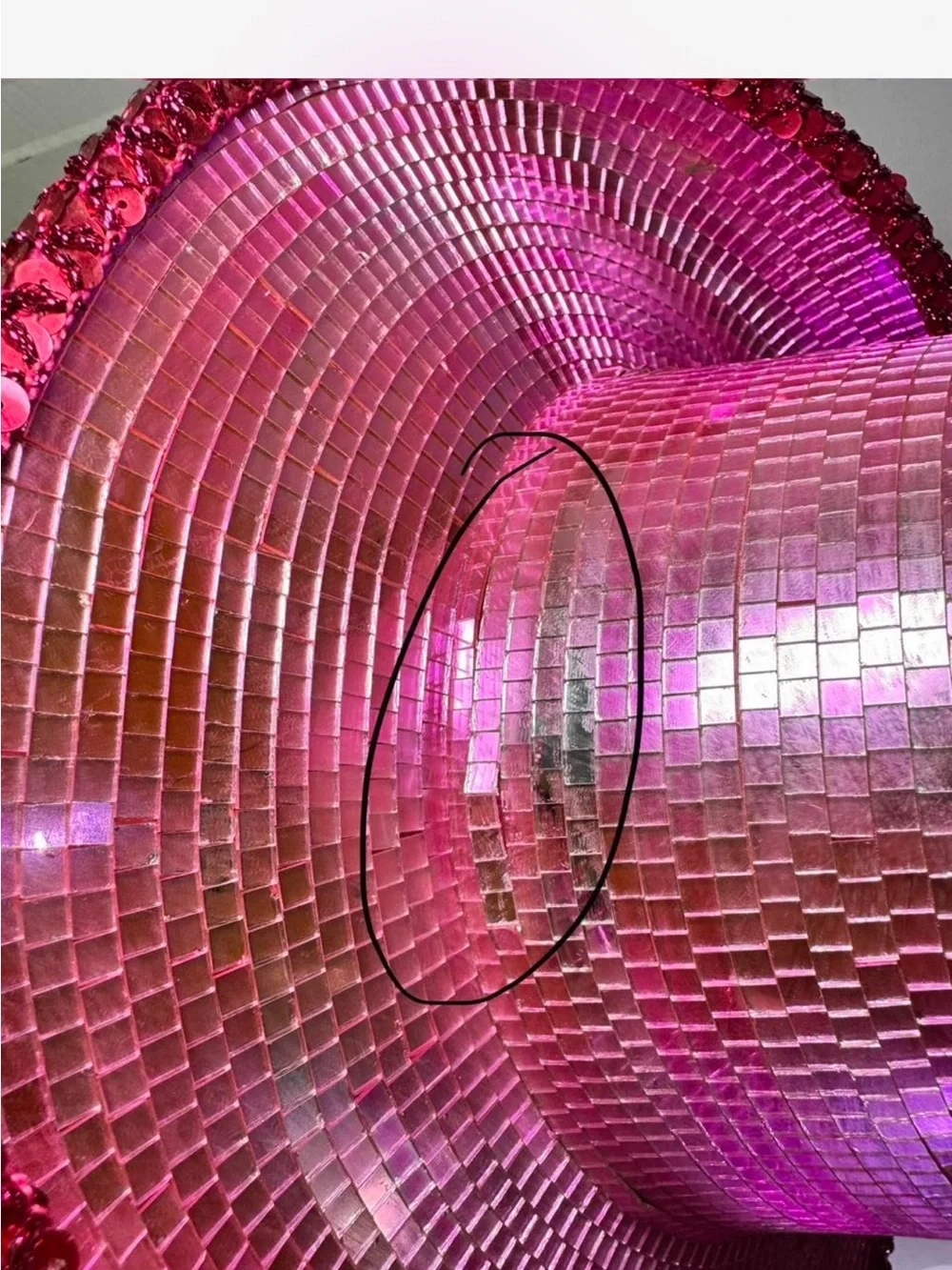 KBW Hot Pink Mirror Ball Disco Cowboy Hat